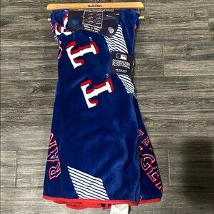 MLB Blue and Red Blanket